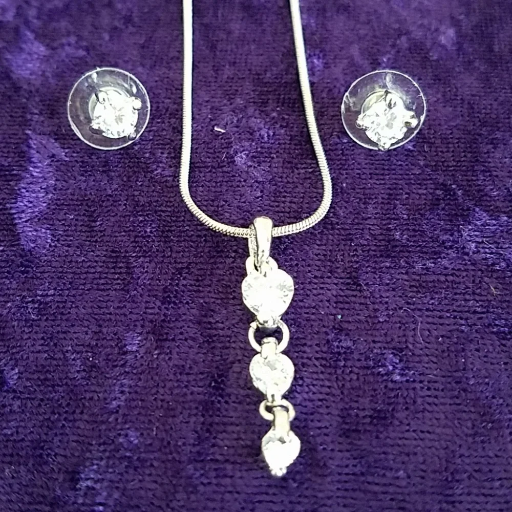 Rhinestone Necklace Set